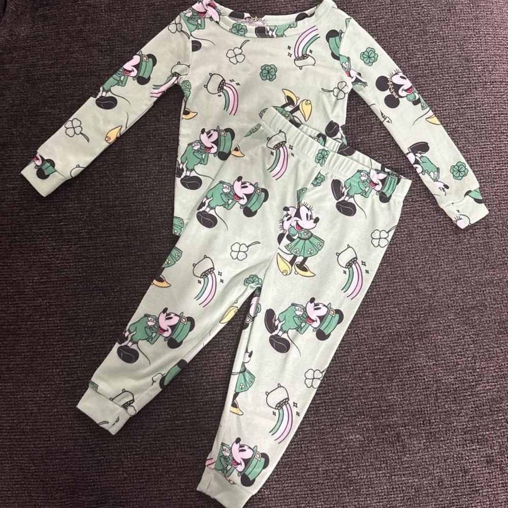 Mickey Mouse St Patrick's pajamas